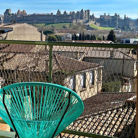 Duplex 70M2 - Vue Cite Medievale - Parking Gratuit Carcassonne Exterior photo