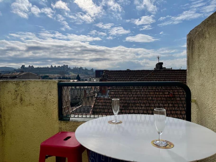 Duplex 70M2 - Vue Cite Medievale - Parking Gratuit Carcassonne Exterior photo